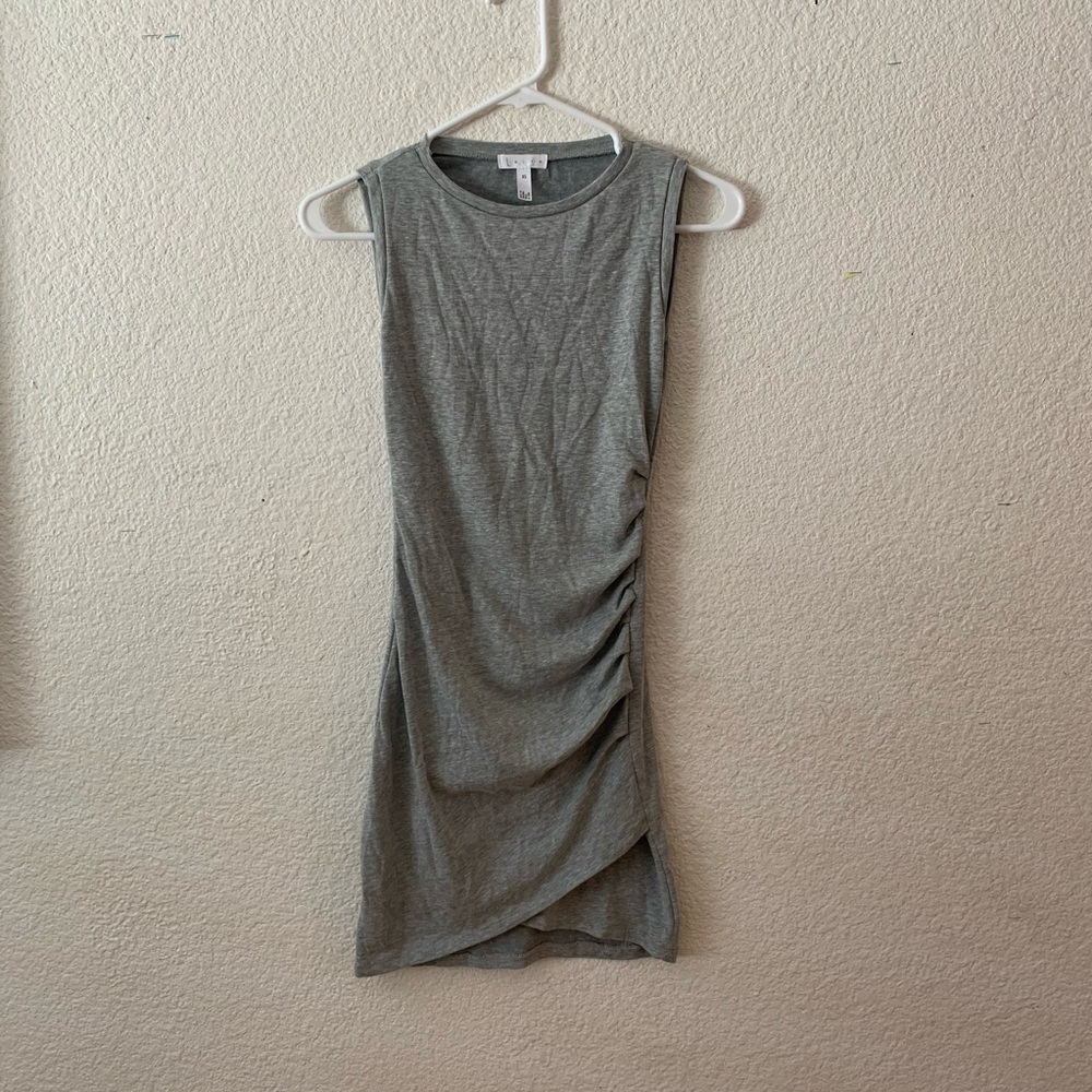 Leith Nordstrom Grey Scrunch Dress